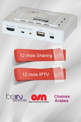 Récepteur Geant CX-1200HD + 12 mois IPTV (Bein sports et Nilesat)