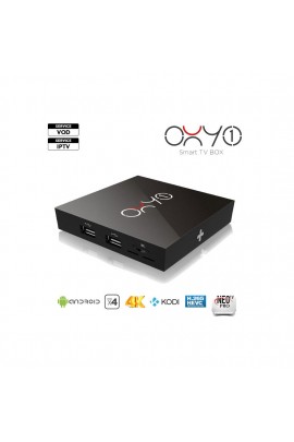 Box Android Oxy One 4K + 12 mois IPTV AIRYSAT 2000CH